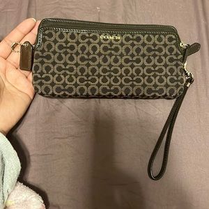 Coach monogram brown wallet